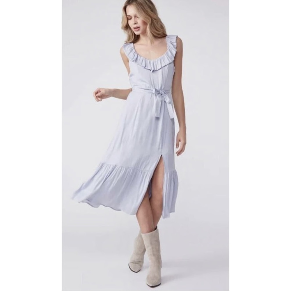 PAIGE Kiara sweetheart side slit dress